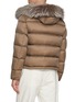 Back View - Click To Enlarge - KRUF - Detachable Raccoon Trim Hood Quilted Jacket
