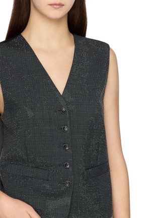  - ALEXANDERWANG - Hotfix Embellished V-Neck Tailored Vest