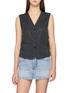 ALEXANDERWANG Hotfix Embellished V-Neck Tailored Vest