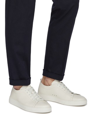 Figure View - Click To Enlarge - HENDERSON - Lace Up Leather Men's Sneakers