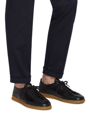 Figure View - Click To Enlarge - HENDERSON - Lace Up Leather Men's Sneakers