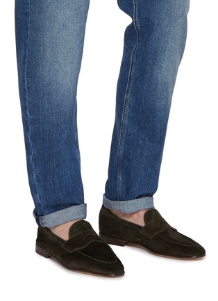 Figure View - Click To Enlarge - HENDERSON - Slip On Suede Loafers