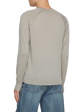 Back View - Click To Enlarge - JAMES PERSE - Ultra Fine Cashmere Raglan Crewneck T-shirt