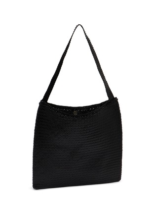 Detail View - Click To Enlarge - DRAGON DIFFUSION - Diagonal Square Woven Leather Tote Bag
