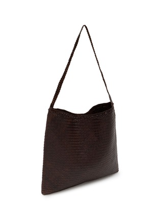 Detail View - Click To Enlarge - DRAGON DIFFUSION - Diagonal Square Woven Leather Tote Bag