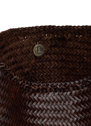Detail View - Click To Enlarge - DRAGON DIFFUSION - Diagonal Square Woven Leather Tote Bag
