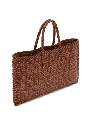 Detail View - Click To Enlarge - DRAGON DIFFUSION - Maori Kete Leather Tote Bag