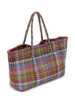 Detail View - Click To Enlarge - DRAGON DIFFUSION - Flower Multi Knotted Goat Leather Tote Bag