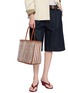Figure View - Click To Enlarge - DRAGON DIFFUSION - Handwoven Striped Buffalo Calf Leather Basket Tote Bag