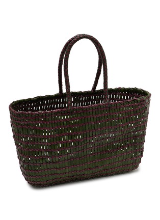 Detail View - Click To Enlarge - DRAGON DIFFUSION - Terrafino Handwoven Buffalo Calf Leather Basket Tote Bag