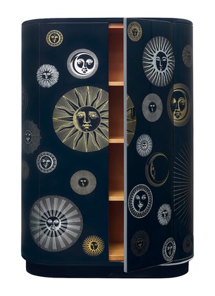 Detail View - Click To Enlarge - FORNASETTI - Soli E Lune Curved Cabinet