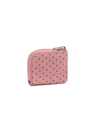 Figure View - Click To Enlarge - MARGESHERWOOD - X Peanuts Heart Lace Mini Zipper Suede Wallet