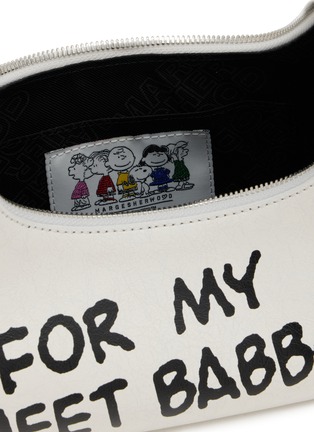 Detail View - Click To Enlarge - MARGESHERWOOD - X Peanuts Printed Leather Hobo Shoulder Bag