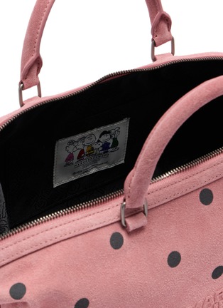 Detail View - Click To Enlarge - MARGESHERWOOD - X Peanuts Dumpling East West Suede Tote Bag
