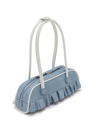 Detail View - Click To Enlarge - MARGESHERWOOD - X Peanuts Mini Soft Boston Ruffled Leather East West Bag