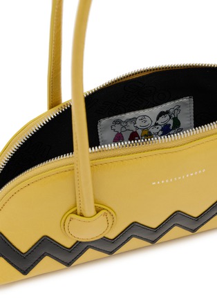 Detail View - Click To Enlarge - MARGESHERWOOD - X Peanuts Bessette Zigzag Crinkle Leather Shoulder Bag