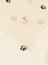 Detail View - Click To Enlarge - CITRUS - Paw Embroidery Linen Scarf
