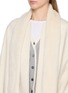  - KRUF - Detachable Mink Fur Collar Cashmere Coat