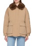 KRUF Sable Fur Collar Padded Down Jacket