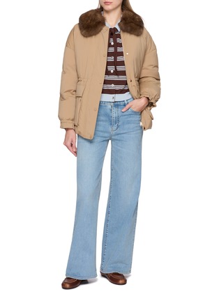 Figure View - Click To Enlarge - KRUF - Sable Fur Collar Padded Down Jacket