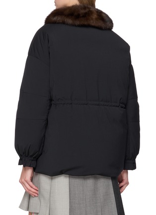 Back View - Click To Enlarge - KRUF - Sable Fur Collar Padded Down Jacket