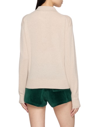 Back View - Click To Enlarge - ARCH4 - New Hamilton Cashmere Knit Polo Sweater