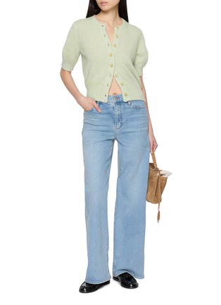 Figure View - Click To Enlarge - ARCH4 - Rome Short Sleeve Cashmere Silk Cardigan