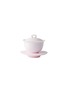 SHANG XIA Porcelain Teacup with Saucer — Pink