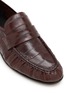 Detail View - Click To Enlarge - THE ROW - Soft Eel Skin Leather Loafers