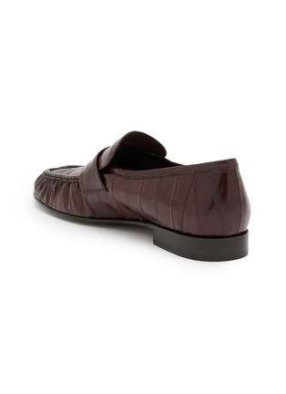 Detail View - Click To Enlarge - THE ROW - Soft Eel Skin Leather Loafers
