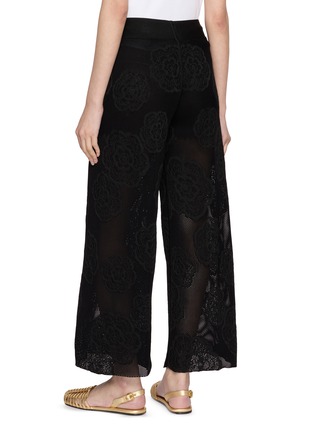 Back View - Click To Enlarge - PEPA POMBO - Caua Floral Embroidered Pants