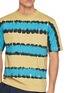  - J∞QUALITY - Irregular Stripe Crewneck T-Shirt