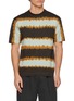 J∞QUALITY Irregular Stripe Crewneck T-Shirt