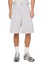 J∞QUALITY Buckled Side Strap Pleated Shorts