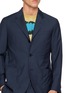  - J∞QUALITY - Herringbone Single Breasted Blazer