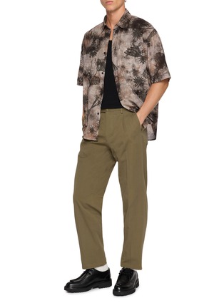 Figure View - Click To Enlarge - J∞QUALITY - Pleated Front Straight Leg Pants