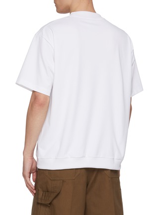 Back View - Click To Enlarge - J∞QUALITY - Crewneck Ribbed Hem T-Shirt