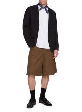 Figure View - Click To Enlarge - J∞QUALITY - Crewneck Ribbed Hem T-Shirt