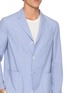  - J∞QUALITY - Reversible Striped Single Breasted Blazer