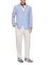 Figure View - Click To Enlarge - J∞QUALITY - Reversible Striped Single Breasted Blazer
