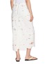 Back View - Click To Enlarge - BOINIGAN - Floral Cutwork Lace Cotton Midi Straight Skirt