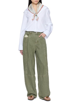 Figure View - Click To Enlarge - BOINIGAN - Wide Balloon Medium Wash Jeans