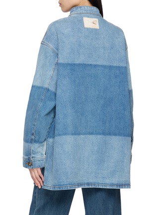 Back View - Click To Enlarge - BOINIGAN - Square Pocket Medium Wash Denim Jacket