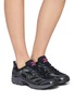 Figure View - Click To Enlarge - MIZUNO - MXR Glitch Lace Up Unisex Sneakers