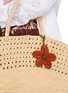 Front View - Click To Enlarge - LIMAIA - Lys Raffia Bag Charm