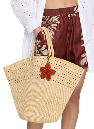 Figure View - Click To Enlarge - LIMAIA - Lys Raffia Bag Charm