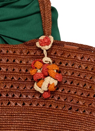 Front View - Click To Enlarge - LIMAIA - Bea Raffia Bag Charm