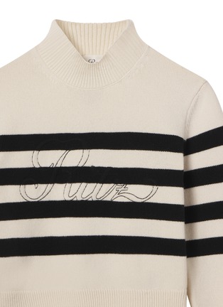  - FRAME - x Ritz Striped Turtleneck Knit Sweater