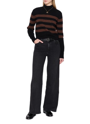 Figure View - Click To Enlarge - FRAME - x Ritz Striped Turtleneck Knit Sweater
