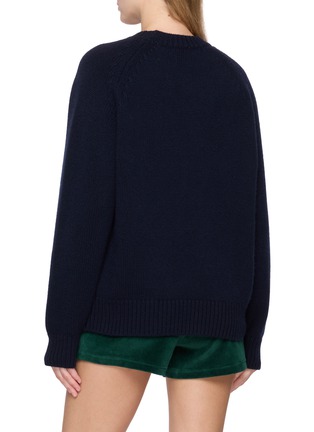 Back View - Click To Enlarge - FRAME - x Ritz Unisex Embroidered Emblem Knit Sweater